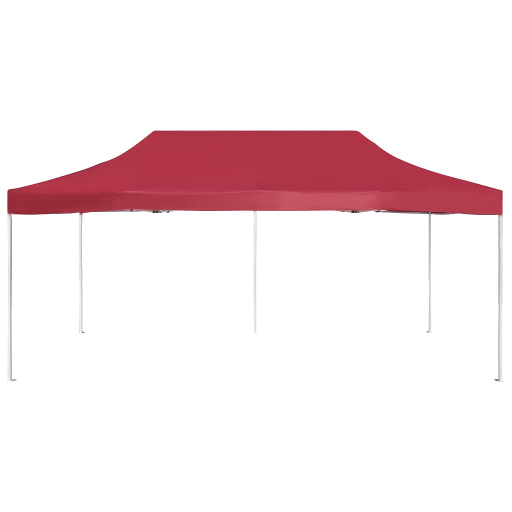 Gazebo Professionale Pieghevole in Alluminio 6x3 m Rosso Vino 45504