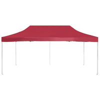 Gazebo Professionale Pieghevole in Alluminio 6x3 m Rosso Vino 45504