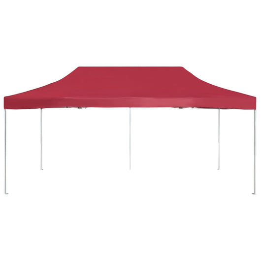 Gazebo Professionale Pieghevole in Alluminio 6x3 m Rosso Vino 45504