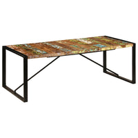 Tavolo da Pranzo 220x100x75 cm Legno Massello di Recupero 247409