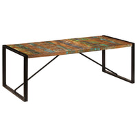 Tavolo da Pranzo 220x100x75 cm Legno Massello di Recupero 247409