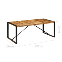 Tavolo da Pranzo 200x100x75 cm in Legno Massello di Mango 247411