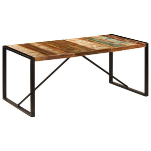 Tavolo da Pranzo 180x90x75 cm in Legno Massello di Recupero 247415
