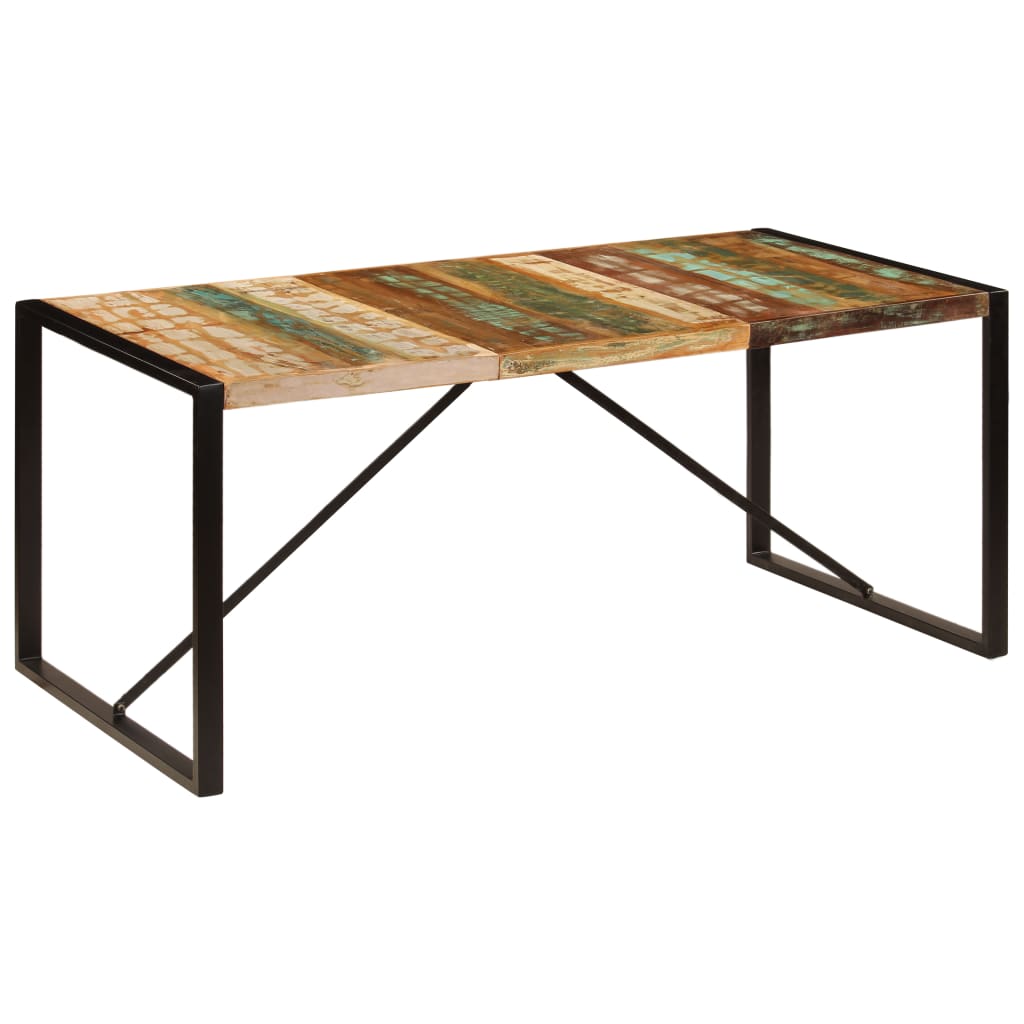 Tavolo da Pranzo 180x90x75 cm in Legno Massello di Recupero 247415