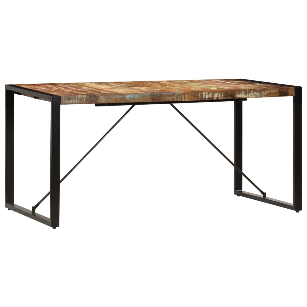 Tavolo da Pranzo 160x80x75 cm in Legno Massello di Recupero cod mxl 14935
