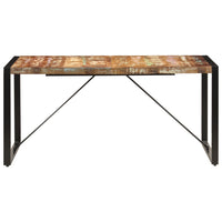 Tavolo da Pranzo 160x80x75 cm in Legno Massello di Recupero cod mxl 14935