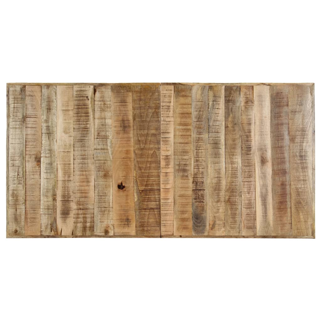 Tavolo da Pranzo 140x70x75 cm in Legno Massello di Mango Grezzo 247437