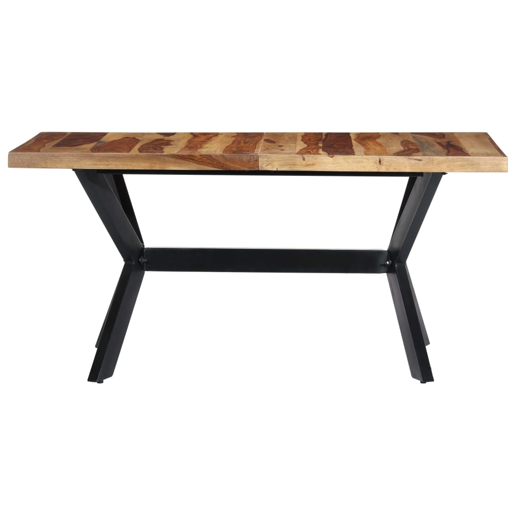 Tavolo da Pranzo 140x70x75 cm in Legno Massello di Sheeshamcod mxl 70553