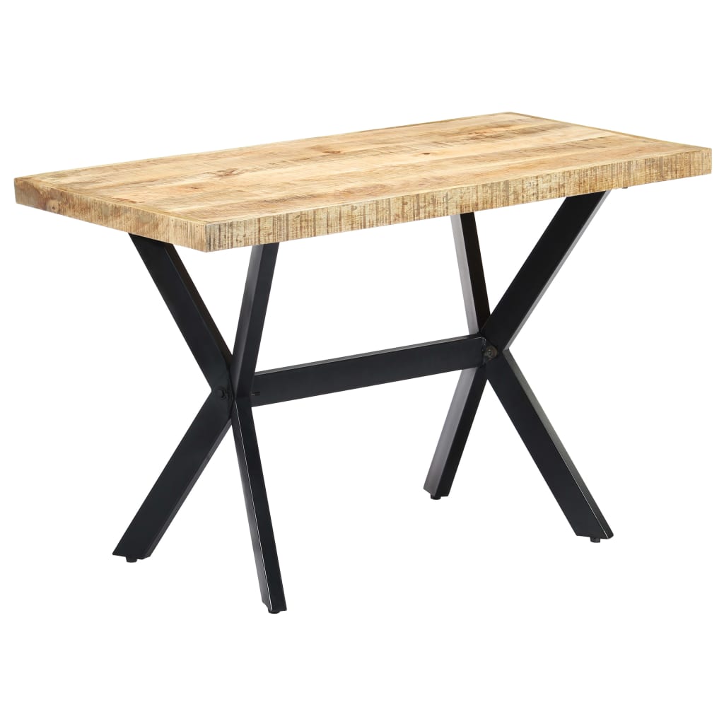 Tavolo da Pranzo 120x60x75 cm in Legno Massello di Mango Grezzo 247441