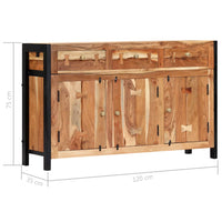 Credenza 120x35x75 cm in Legno Massello di Acacia 247449