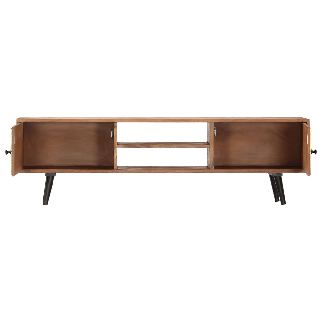 Mobile Porta TV-Mobile per TV-Credenza TV 140x30x40 cm in Legno Massello di Acacia