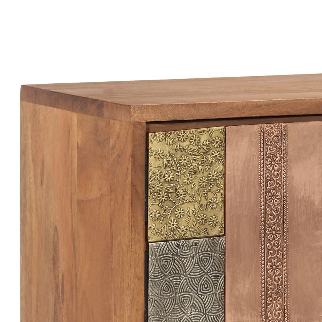 Mobile Porta TV-Mobile per TV-Credenza TV 140x30x40 cm in Legno Massello di Acacia