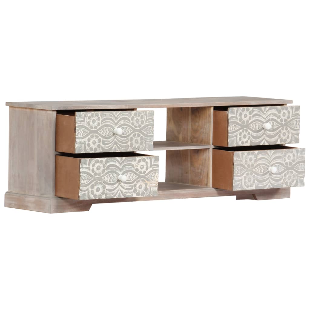 Mobile Porta TV 120x30x40 cm in Legno Massello di Acacia 247688