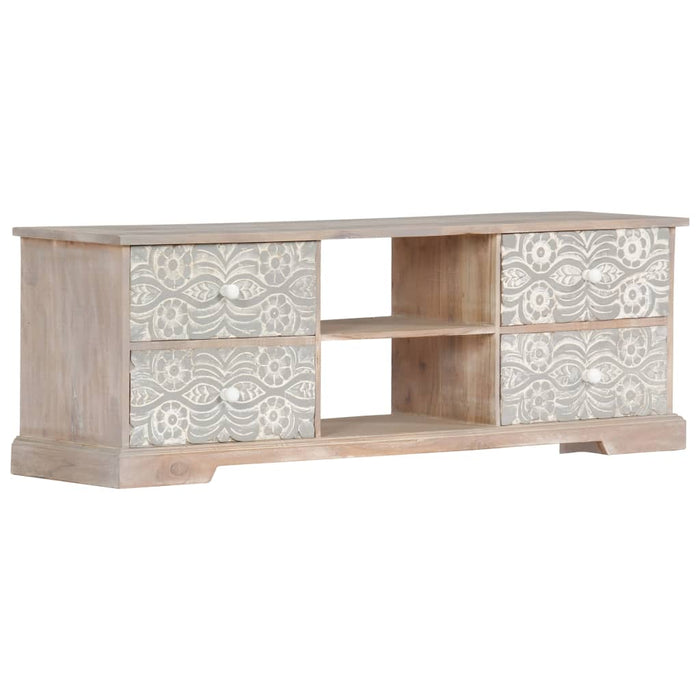Mobile Porta TV 120x30x40 cm in Legno Massello di Acacia 247688