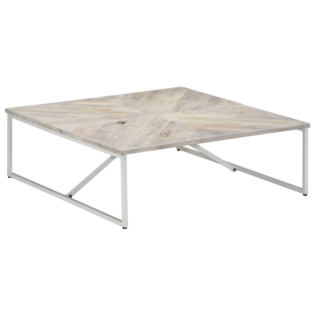 Tavolino da CaffÃ¨ 110x110x36 cm in Legno Massello di Mango cod mxl 61150