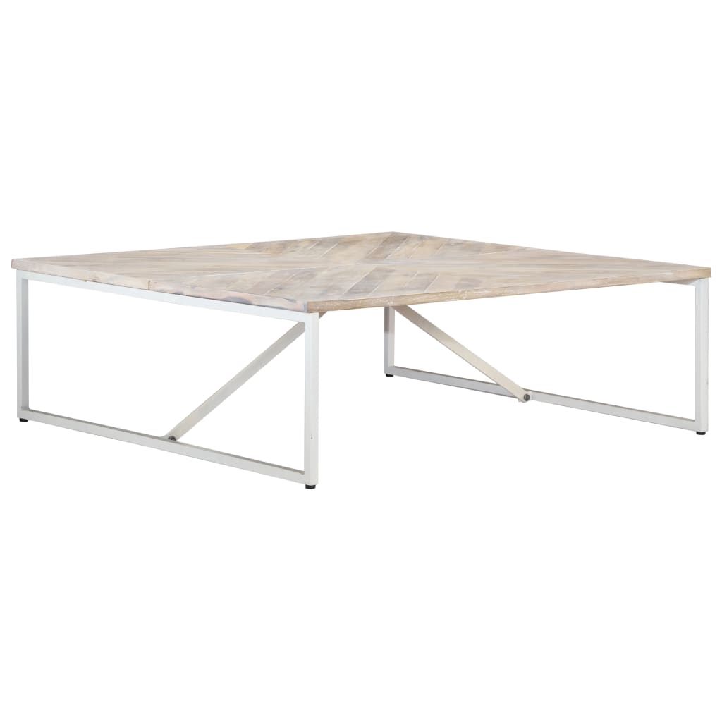 Tavolino da Salotto 110x110x36 cm in Legno Massello di Mango 247698