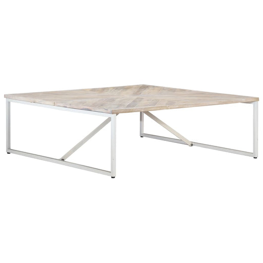 Tavolino da Salotto 110x110x36 cm in Legno Massello di Mango 247698