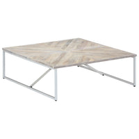 Tavolino da Salotto 110x110x36 cm in Legno Massello di Mango 247698