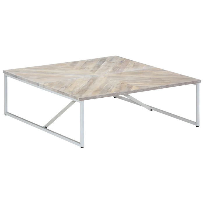 Tavolino da Salotto 110x110x36 cm in Legno Massello di Mango 247698