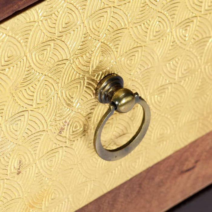 Credenza-Buffet-Armadio da cucina 40x30x110 cm in Legno Massello di Acacia