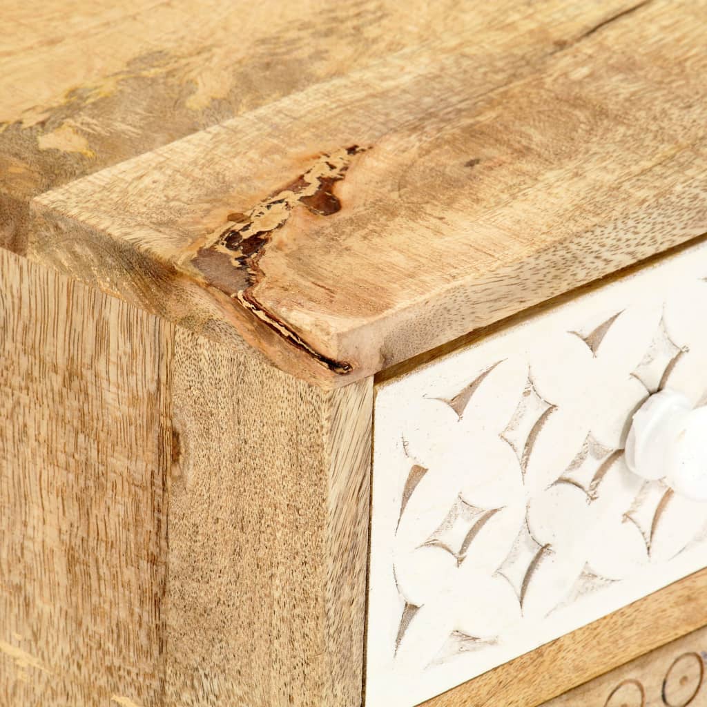 Mobile Porta TV-Mobile per TV-Credenza TV 120x30x40 cm in Legno Massello di Mango 568682