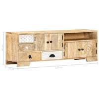 Mobile Porta TV 120x30x40 cm in Legno Massello di Mango cod mxl 10441