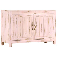 Credenza Rosa Chiaro 110x35x70cm in Legno Massello di Mango cod mxl 23699
