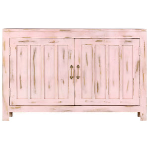 Credenza Rosa Chiaro 110x35x70cm in Legno Massello di Mango cod mxl 23699