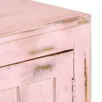 Credenza Rosa Chiaro 110x35x70cm in Legno Massello di Mango cod mxl 23699