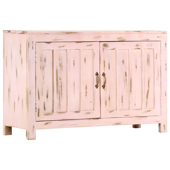 Credenza Rosa Chiaro 110x35x70cm in Legno Massello di Mango cod mxl 23699