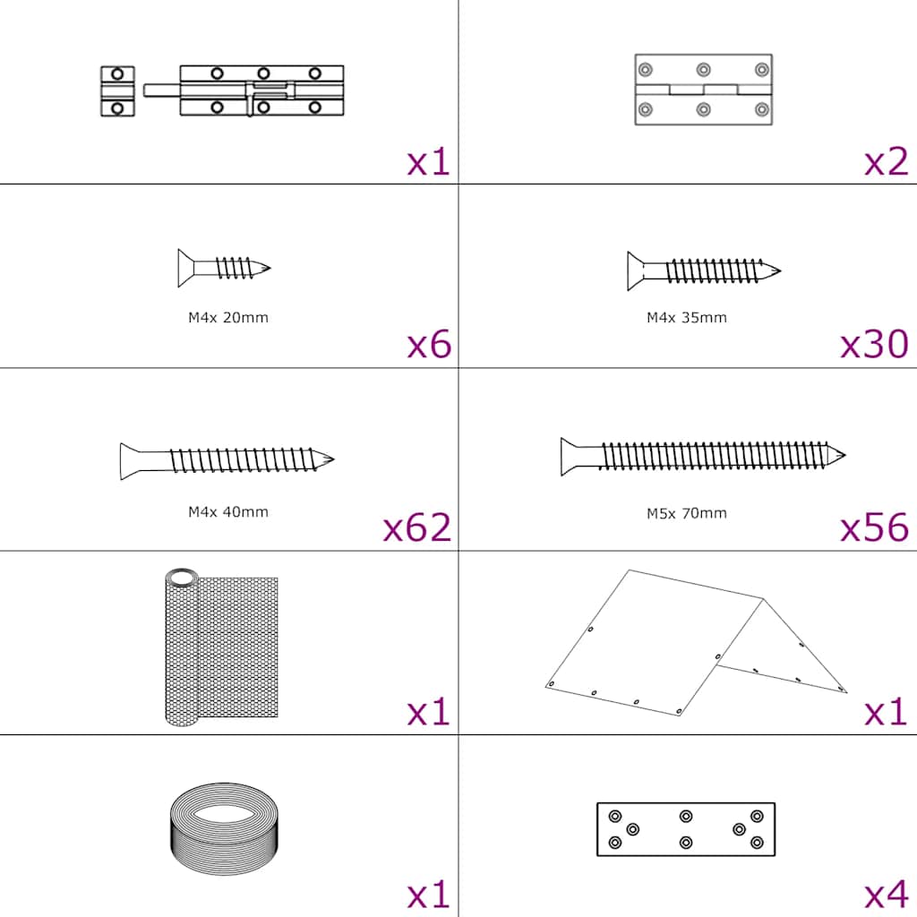 Pollaio 3x1,5x2 m in Acciaio 170739