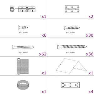 Pollaio 3x1,5x2 m in Acciaio 170739