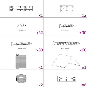 Pollaio 4,5x1,5x2 m in Acciaio 170740