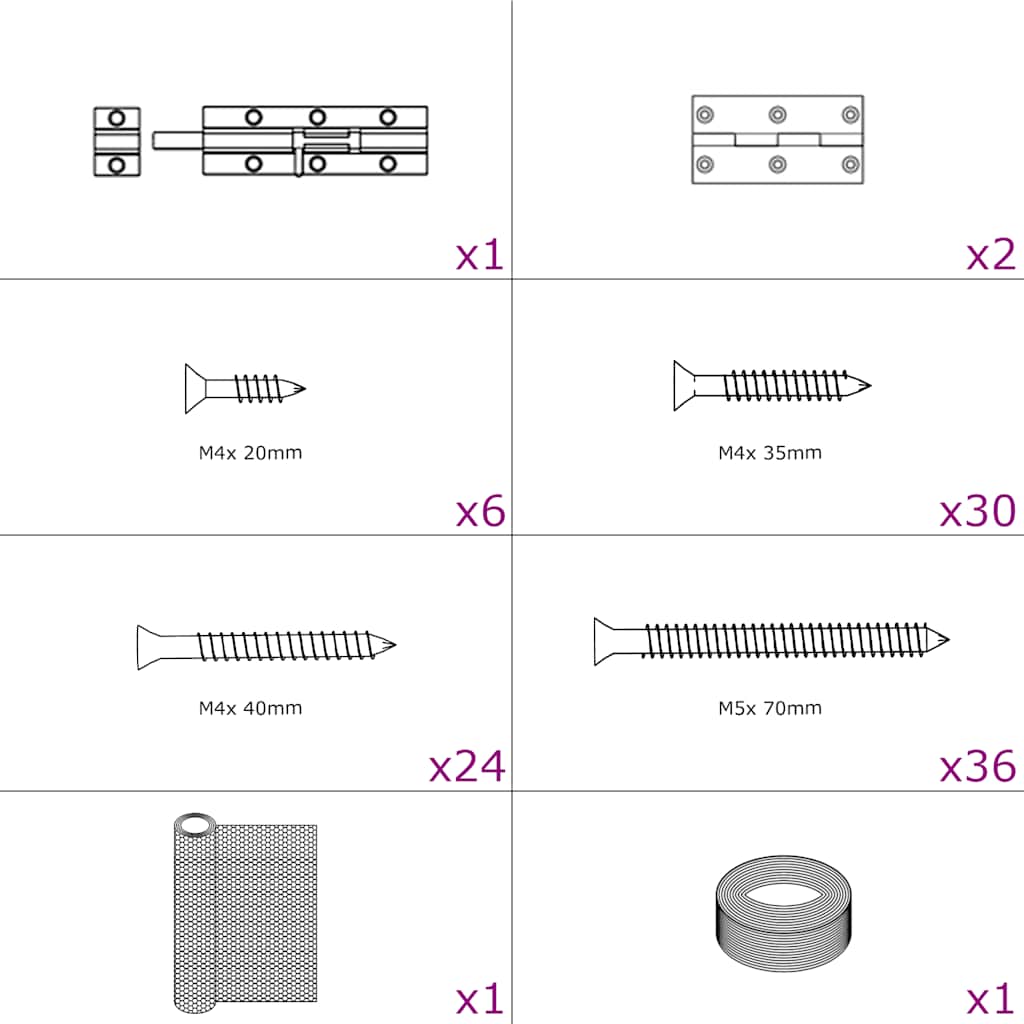 Pollaio 1,5x1,5x1,5 m in Acciaio 170742