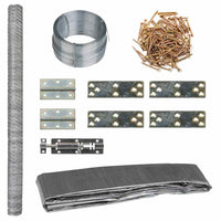 Pollaio 3x1,5x1,5 m in Legno di Pino Impregnato e Acciaiocod mxl 93149