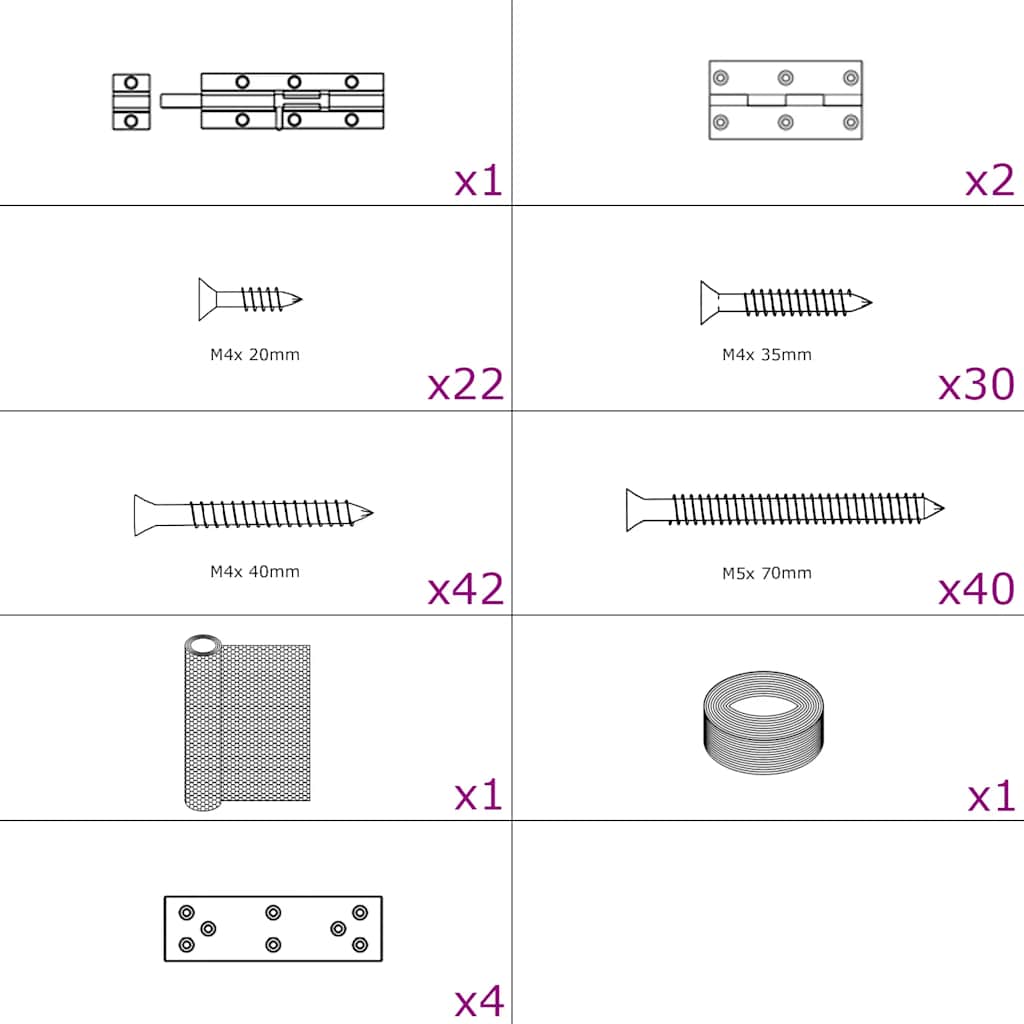 Pollaio 3x1,5x1,5 m in Legno di Pino Impregnato e Acciaiocod mxl 93149
