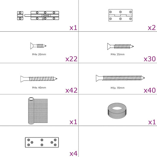 Pollaio 3x1,5x1,5 m in Legno di Pino Impregnato e Acciaiocod mxl 93149