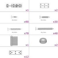 Pollaio 6x1,5x1,5 m in Acciaio 170744