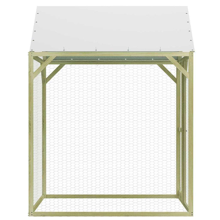 Pollaio 1,5x1,5x2 m in Legno di Pino Impregnato 170746