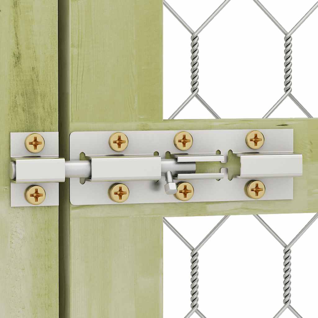 Pollaio 4,5x1,5x2 m in Legno di Pino Impregnato 170748