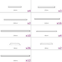 Pollaio 6x1,5x2 m in Legno di Pino Impregnato 170749