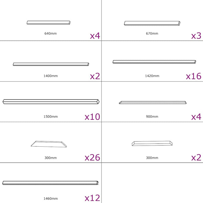 Pollaio 6x1,5x2 m in Legno di Pino Impregnato 170749
