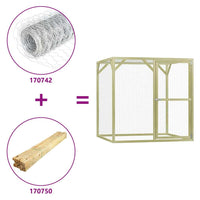 Pollaio 1,5x1,5x1,5 m in Legno di Pino Impregnato 170750
