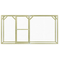 Pollaio 3x1,5x1,5 m in Legno di Pino Impregnato 170751