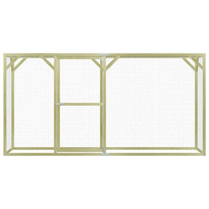 Pollaio 3x1,5x1,5 m in Legno di Pino Impregnato 170751