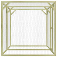 Pollaio 3x1,5x1,5 m in Legno di Pino Impregnato 170751