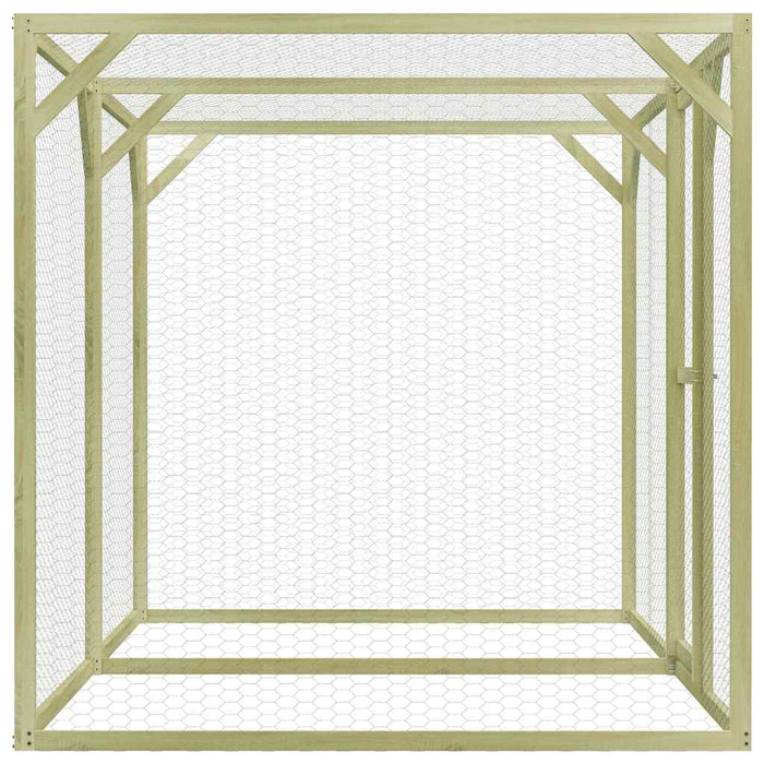 Pollaio 3x1,5x1,5 m in Legno di Pino Impregnato 170751