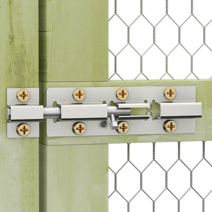 Pollaio 3x1,5x1,5 m in Legno di Pino Impregnato 170751