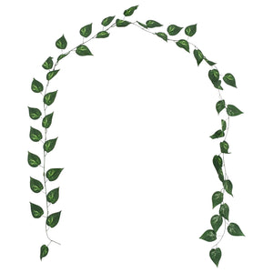 Pothos Artificiali 5 pcs Verde 300 cm Plastica 280109