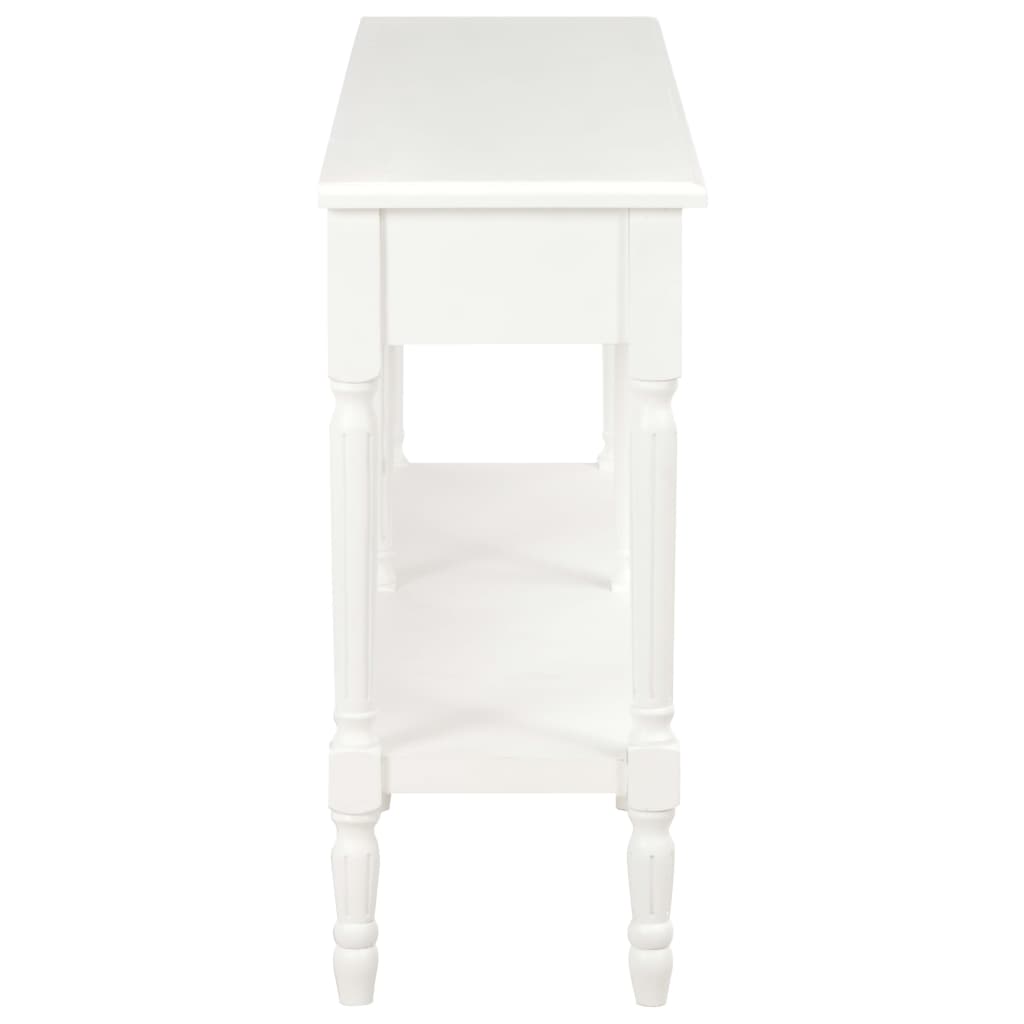 Credenza Bianca 150x35x77 cm in Legno Massello 249825